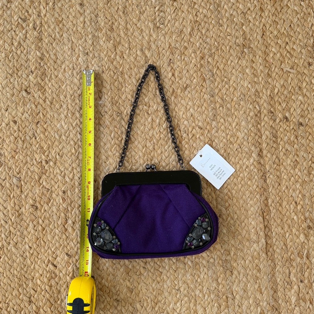Free People Brand Vintage Retro 50s 60s Look Shoulder Purple Jewels Bag 🌈 - Picture 6 of 8